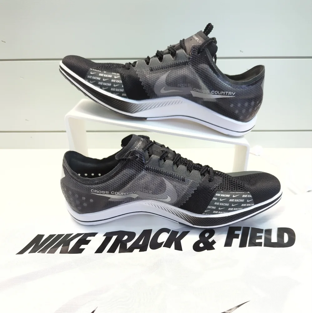 Nike ZoomX DragonFly Black Metallic Silver Track Field Distance Spikes Men's 9